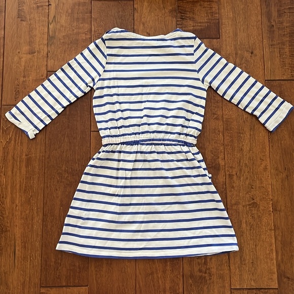 Mini Boden Stripe Long Sleeve Dress Size 7-8 Y - Picture 3 of 11